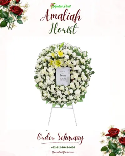 Krans Bunga Duka Cita di Pematang Wangi