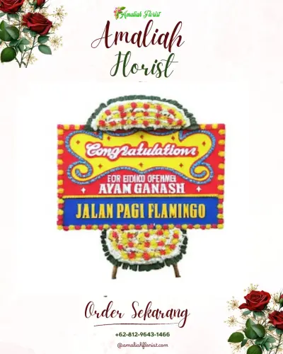 Bunga Papan Congratulation di Pematang Wangi